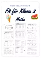 Vorschau - Unterrichtsreihen - Fit für Klasse 2 - Wiederholung Klasse 1 - Deckblatt