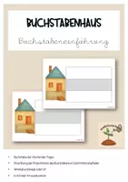 Vorschau - Poster - Buchstabenhaus Buchstabeneinführung Buchstabe des Tages/Woche - Deckblatt