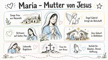 Vorschau - Arbeitsblätter - Lernplakat + Arbeitsblatt "Maria - Mutter von Jesus" + Onlineübung & MP3 + Mindmap + Infografik - Seite 2