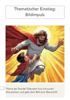 Vorschau - Arbeitsblätter - Jesus: mehr als ein Superheld? Einführung mit Mindmap (5/6) - Seite 1