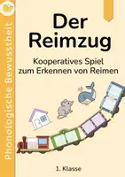Vorschau - Spiele - Der Reimzug – Kooperatives Spiel zum Erkennen von Reimen | Phonologische Bewusstheit - Deckblatt