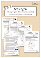 Vorschau - Arbeitsblätter - Materialpaket - 5 Schlangen-Spiral-Rätsel (Erarbeitung) - Seite 1