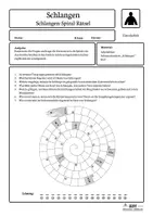 Vorschau - Arbeitsblätter - Lerntheke Schlangen - Schlangen-Spiral-Rätsel - Hakennasennatter (Erarbeitung) - Seite 3