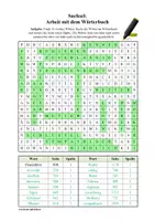 Vorschau - Arbeitsblätter - Suchsel: Im Duden nachschlagen / Arbeit mit dem Wörterbuch - Seite 2
