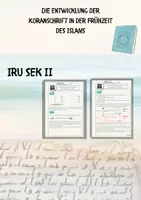Vorschau - Arbeitsblätter - Die Entwicklung der Koranschrift in der Frühzeit des Islams - Deckblatt