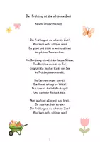 Vorschau - Arbeitsblätter - Gedicht verfassen (Frühling) - Seite 1