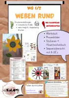 Vorschau - Stundenentwürfe - WG 1/2, Weben Rund, textiles Gestalten - Deckblatt