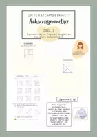 Vorschau - Arbeitsblätter - Geometrie | Symmetrie | Achsensymmetrie | diagonale Spiegelachsen - Deckblatt