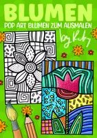 Vorschau - Arbeitsblätter - Blumen Pop Art zum Weiter- und Ausmalen - Kunst im Frühling & Sommer - Deckblatt