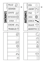Vista previa - Refuerzo / NEE / Materiales de apoyo - SINÓNIMOS Y ANTÓNIMOS - página 2