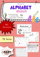 Vorschau - Arbeitsblätter - Deutsch, ABC, Alphabet, Miniheft, 2 Klasse - Deckblatt