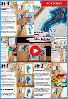 Vorschau - Mal- und Bastelvorlagen - Sommer Kunstprojekt: Ozeantiere in Action - Wasserfarben-Kunst für Herbst & Schulstart | Kunst Klasse 3, 4, 5, 6 | Ideal für Vertretungsstunden & fachfremden Kunstunterricht - Seite 1