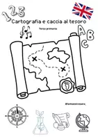 anteprima - Esercizi - Cartografia-riduzioneinscala-Caccia al tesoro. Attività di FINE ANNO - Pagina di copertina