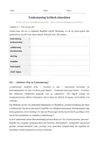 Vorschau - Arbeitsblätter - Schönheitsdruck durch Social Media – Looksmaxing kritisch hinterfragen - Seite 1