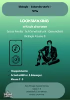 Vorschau - Arbeitsblätter - Schönheitsdruck durch Social Media – Looksmaxing kritisch hinterfragen - Deckblatt