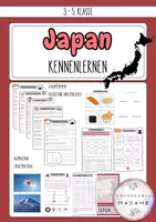 Vorschau - Arbeitsblätter - Japan kennenlernen // Leseverständnis // Projektarbeit - Deckblatt