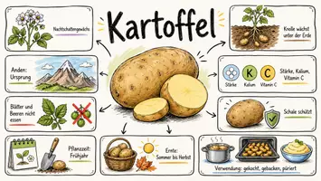 Vorschau - Arbeitsblätter - Lernposter + AB mit Fragen zum Thema "Kartoffel" + Lösungsblatt + Mindmap + Infografik - Seite 2