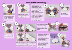 Vorschau - Arbeitsblätter - Pop-Up-Karte Muttertagskarte mit Herzen und Blumen 3./4. Klasse - Seite 2