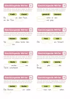 Vorschau - Anderer Materialtyp - Gleichklingende Wörter - Homophone (3) | Schreibkarussell - Seite 3