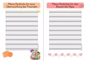 Vorschau - Arbeitsblätter - Listen schreiben - Wunschlisten, Packlisten, Einkaufslisten - Seite 3