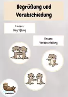 Vorschau - Anderer Materialtyp - Begrüßung und Verabschiedung in deiner Otterklasse - Deckblatt