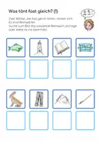 Vorschau - Arbeitsblätter - Reimwörter finden (Arbeitsblatt / Klettmappe) - Seite 3