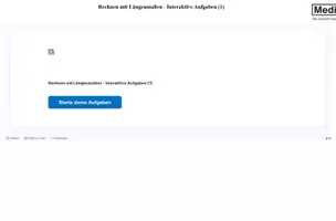 Vorschau - Arbeitsblätter - Rechnen mit Längenmaßen Interaktive Aufgaben (1) H5P/Moodle - Deckblatt