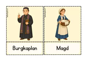 Vorschau - Bildkarten - Ritter und Burgen - Burgbewohner Bildkarten - Seite 3