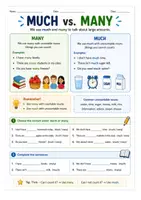 Vorschau - Arbeitsblätter - Materialpaket Englisch - Much or Many · Something or Anything · Some or Many · Someone or Anyone - Seite 2