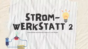 Vorschau - Stundenentwürfe - Stundenentwurf (90 Minuten) "Stromwerkstatt 2" (Leiter & Isolatoren) - Deckblatt