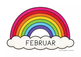 Vorschau - Poster - Geburtstagskalender für Kita & Schule | Regenbogen-Design + Geburtstagskrone - Seite 3