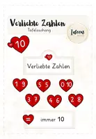 Vorschau - Spiele - Materialpaket Verliebte Zahlen - Deckblatt