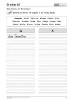 Vorschau - Arbeitsblätter - G/g oder K/k? -Ähnliche Laute unterscheiden - SoPäd - Seite 2