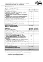 Vorschau - Klassenarbeiten - Unfallbericht Klassenarbeit, sachlich berichten inkl. Bewertungsbogen/Raster - Seite 1