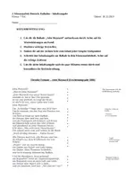 Vorschau - Klassenarbeiten - Klassenarbeit John Maynard Inhaltsangabe - Deckblatt