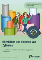 Vorschau - Arbeitsblätter - Oberfläche und Volumen von Zylindern - Arbeitsblätter für Schüler mit sonderpädagogischem Förderbedarf - Deckblatt