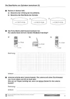 Vorschau - Arbeitsblätter - Oberfläche und Volumen von Zylindern - Arbeitsblätter für Schüler mit sonderpädagogischem Förderbedarf - Seite 3
