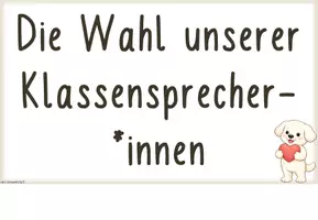 Vorschau - Fördermaterial/Inklusion - Klassensprecher wählen/ Grundsätze des Wahlrechts (Hundeklasse) - Seite 1