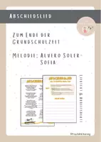 Vorschau - Arbeitsblätter - Abschlusslied Sofia - Deckblatt