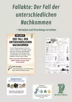 Vorschau - Arbeitsblätter - Fallakte: Der Fall der unterschiedlichen Nachkommen – Variation und Vererbung verstehen - Deckblatt