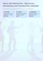 Vorschau - Unterrichtsreihen - Menschliche Natur – Egoismus, Altruismus und Moral | Unterrichtsreihe Philosophie (Oberstufe / Abitur) - Deckblatt
