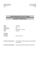 Vorschau - Stundenentwürfe - Unterrichtsentwurf im Fach Sport zum Thema Akrobatik - Deckblatt