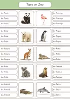 Vorschau - Spiele - Klammerkarten | Tiere im Zoo | bestimmter Artikel - Seite 3