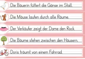 Vorschau - Arbeitsblätter - Laufdiktat Buchstabe äu für die 1. Klasse - Seite 1