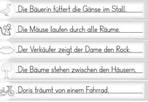 Vorschau - Arbeitsblätter - Laufdiktat Buchstabe äu für die 1. Klasse - Seite 3