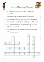 Vorschau - Arbeitsblätter - Steinzeit Arbeitsblatt kostenlos - Seite 3