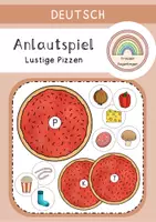 Vorschau - Spiele - Anlautspiel „Lustige Pizzen“ – Anlaute hören & zuordnen | Vorschule & 1. Klasse - Deckblatt