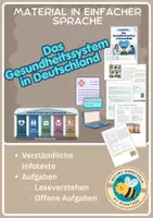 Vorschau - Arbeitsblätter - Das Gesundheitssystem in einfacher Sprache - Deckblatt