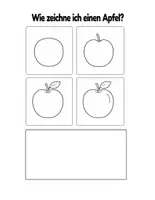 Vorschau - Mal- und Bastelvorlagen - Früchte zeichnen Schritt für Schritt – Zeichenblätter für Kindergarten & 1. Klasse (10 Motive) - Seite 2