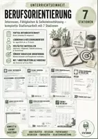 Vorschau - Arbeitsblätter - Berufsorientierung – Interessen, Fähigkeiten & Stärken entdecken | 7 Stationen, Klasse 7-9 - Deckblatt